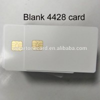 contact CR80 credit cards size FM4428 blank chip cards