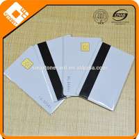 ISO 7816 pvc blank chip card with magnetic stripe, plastic pvc card with chip