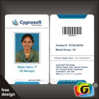 High quality pvc plastic barcode student id card