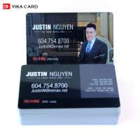 Factory hot sale popular free design custom plastic pvc business card