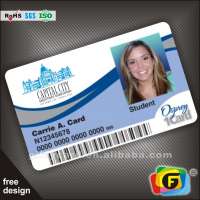 High quality pvc plastic school student id card