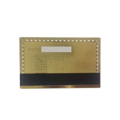 Cheap factory price brush/mirror/matte/linen finish metal card