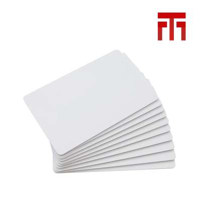 Free cut out/laser etch/inkjet printing pvc/plastic blank id card