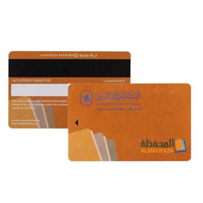 high quality PVC/PET magnetic stripe card with embossing number